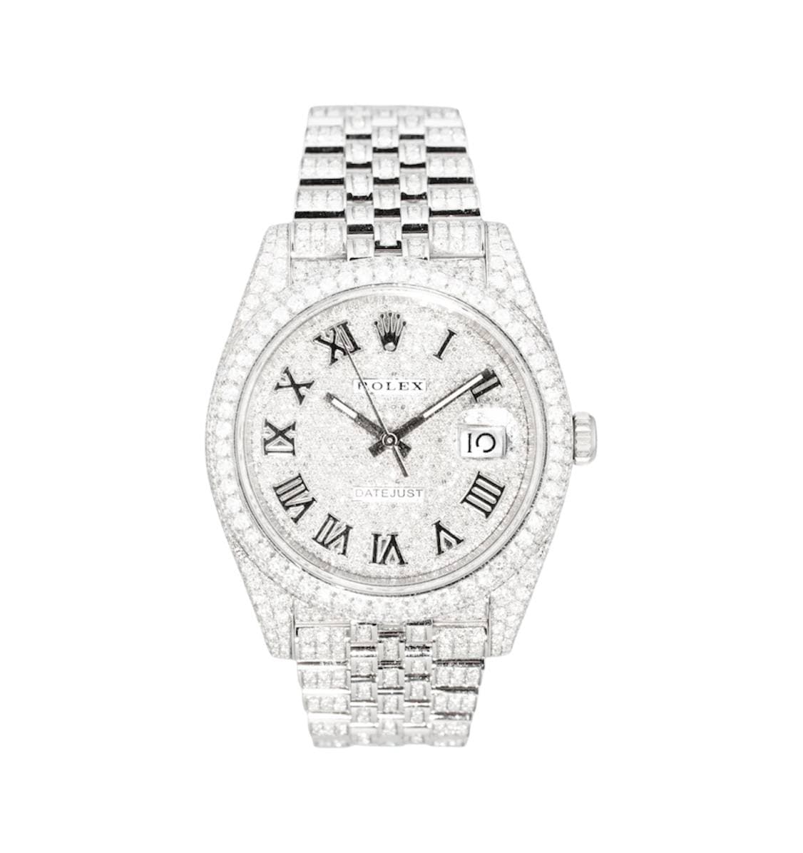 ROLLY DAYDATE ICED OUT WHITE GOLD